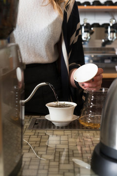 Tea At A Cafe 