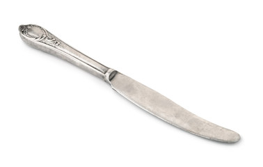 Fototapeta premium Old silver table knife