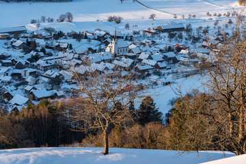 Am morgen in Vorarlberg