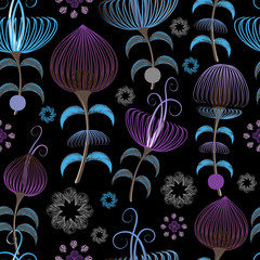 Fairy flowers pattern