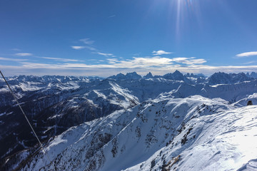 Naklejka premium Blick von der Kreuzspitze, Innervillgraten