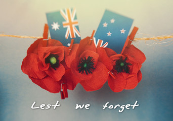 anzac day - Australian and New Zealand national public holiday card