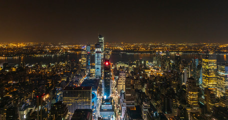 Nigh view of Manhattan Midtown