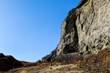 colored mountains and rocks of Rio Tinto, Andalusia, Spain