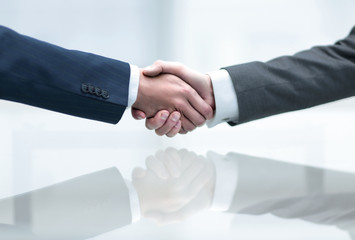 Business men making handshake. Business concept.