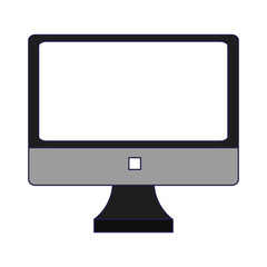 Computer screen hardware technology blue lines