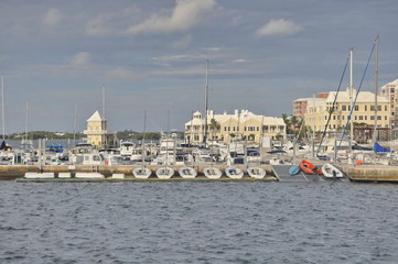Obraz premium Boats in Port of Bermuda