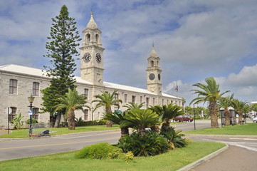 Fototapeta na wymiar Clock Tower in Bermuda