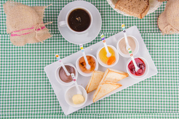 breakfast and coffee - sweet breakfast