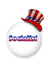 Socialist and Uncle Sam.