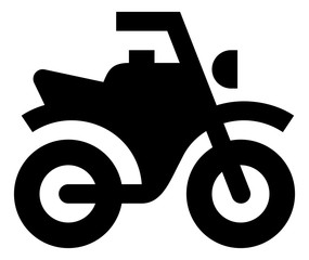 Motorcycle Dirt Bike Vector Icon