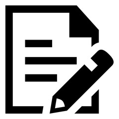 Paper Pencil Write Icon