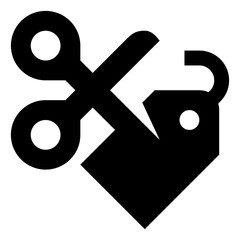 Price Cutting Discount Tag Icon
