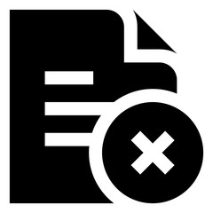 Remove File Vector Icon