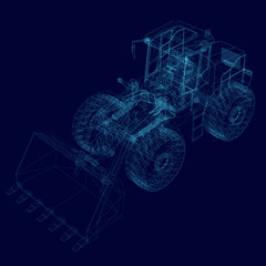 Bulldozer wireframe
