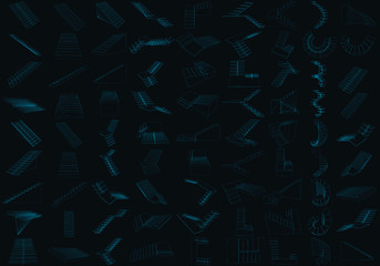 Large set with stairs