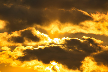 nubes atardecer