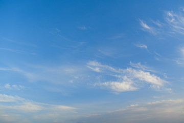 Naklejka na ściany i meble Soft white cloud and blue sky background