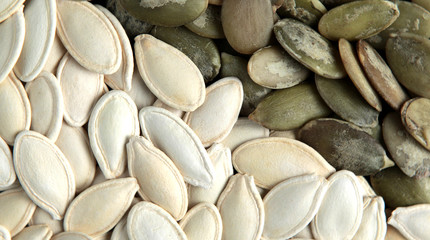 Organic and healthy pumpkin seeds