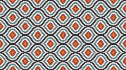 Seamless pattern geometric. Delicate beautiful ornament. Geometric fashion fabric print. 
Seamless vector pattern.