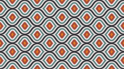 Seamless pattern geometric. Delicate beautiful ornament. Geometric fashion fabric print. 
Seamless vector pattern.