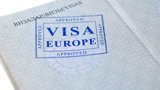 put a stamp in the passport: Europe visa, approved