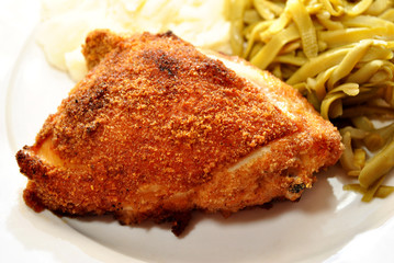 Crispy Baked Breaded Chicken Thigh 