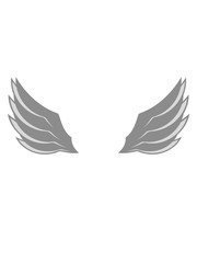 flügel fliegen design logo federn cool engel dekorativ vogel