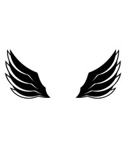 fliegen flügel design logo federn cool engel dekorativ vogel