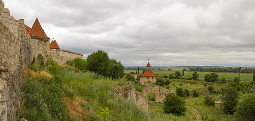 Bender fortress. An architectural monument of Eastern Europe. The Ottoman citadel. Improvement and reconstruction of the historical monument. Moldova.