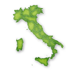 イタリア　地図　フレーム　アイコン