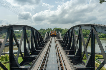 Kwai river bridge in Thailand