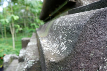 relief stone black carvings