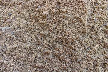 Construction sand on top view. - image