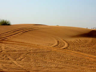 Fototapeta premium Desert of Dubai. United Arab Emirates. Year 2004