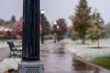 Fototapeta premium Lamppost in the Park