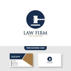 Law Firm Logo, Attorney Logo - Vector, Free Bussines Card Mockup