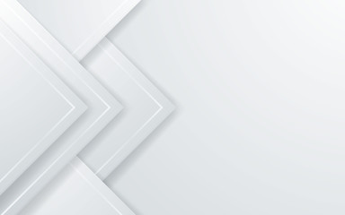 Abstract white and gray background. Basic overlap layers with bright and shadow concept.