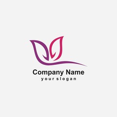 butterfly logo template