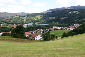 Fototapeta na wymiar Vera de Bidasoa. Village of Pamplona. Navarra. Spain