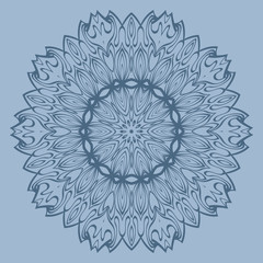 Ornamental Arabic Pattern With Mandala. Vintage Vector For Print Or Web Design. Invitation, Wedding Card, National Design. Pastel color