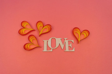 word love of wood and the heart of paper.