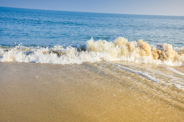 waves on the beach