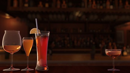 カクテル ラウンジ バー Glasses Cocktail Night Lounge Bar