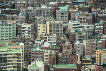 Fototapeta na wymiar Aerial view of Busan, South Korea