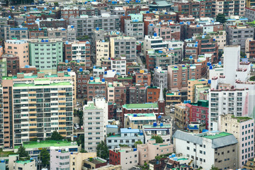 Aerial view of Busan, South Korea