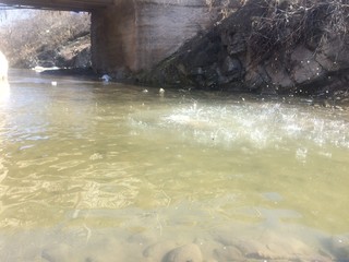 River flowing from the mountains, Downstream of river, Photo of various views of river 
