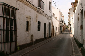 Fototapeta na wymiar Typical street in Andalusia. Seville.Spain