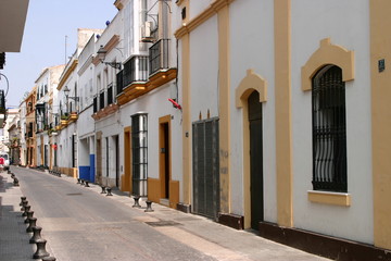 Typical street in Andalusia. Seville.Spain