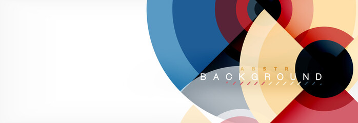 Fototapeta premium Modern circle background